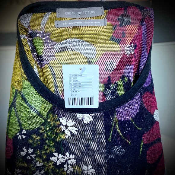 Urban Outfitters Mesh Material, Flower Embroidery - Picture 5 of 6